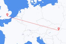 Vols depuis la ville de Debrecen vers la ville de Londres