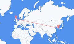 Vluchten van Pohang, Zuid-Korea naar Glasgow, Schotland