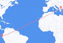 Flyrejser fra Talara, Peru til Thessaloniki, Grækenland
