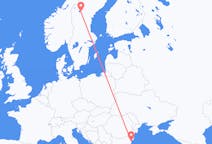 Flights from Varna, Bulgaria to Östersund, Sweden