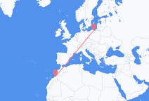Flights from Guelmim, Morocco to Gdańsk, Poland