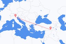 土耳其出发地 馬爾丁飞往土耳其目的地 维罗纳的航班