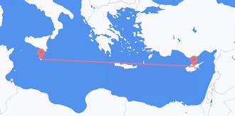 出发地 塞浦路斯目的地 马耳他的航班