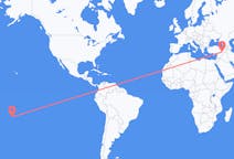 Flyreiser fra Rarotonga, Cookøyene, til Mardin, Cookøyene