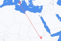 Flights from Gambela, Ethiopia to Catania, Italy
