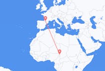 Flyreiser fra N Djamena, til Lourdes
