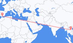 Flyrejser fra Sakon Nakhon, Thailand til Malaga, Spanien
