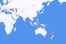 Flyg från Auckland, Nya Zeeland till Diyarbakir, Turkiet