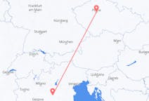 Flyrejser fra Reggio Emilia, Italien til Prag, Tjekkiet