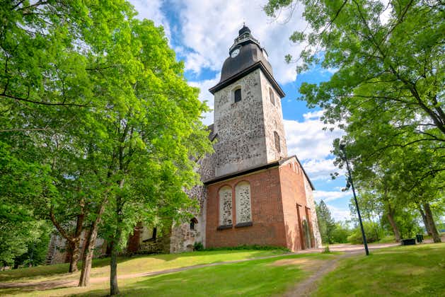 Photo of Naantali Church, one of oldest churches in Naantali, Finland.