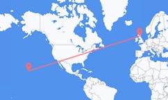 Flyg från Kailua, USA till Edinburgh, Skottland