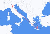 ギリシャのから イラクリオン、イタリアのへ ボローニャフライト