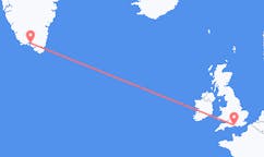 Flights from Narsaq, Greenland to Southampton, the United Kingdom