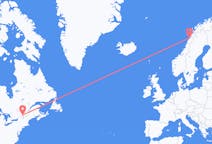 Flights from Montreal to Bodø