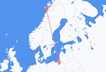 Flights from Szymany, Szczytno County, Poland to Bodø, Norway