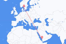 Flights from Jizan, Saudi Arabia to Gothenburg, Sweden