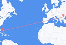 Flyreiser fra North Eleuthera, Bahamas til București, Romania