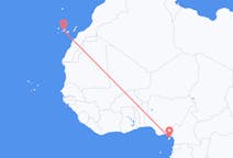 Vols de Malabo, Guinée équatoriale pour Ténérife, Espagne