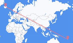 Flyreiser fra Savusavu, Fiji til Akureyri, Island