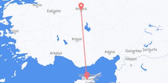 Flights from Cyprus to Turkey