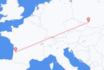Flights from Bordeaux, France to Katowice, Poland