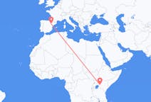 Flyg från Eldoret, Kenya till Zaragoza, Spanien