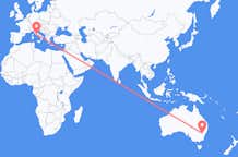 Flyg från Orange, Australien till Rom, Italien