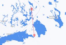 Flyreiser fra St. Petersburg, Russland til Joensuu, Finland