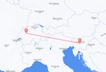 Flights from Ljubljana, Slovenia to Bern, Switzerland