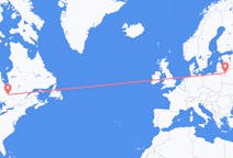 Vluchten van Rouyn-Noranda, Canada naar Vilnius, Litouwen