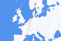 Voli da Barcellona, Spagna to Oslo, Norvegia