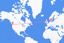 Lennot Seattlesta, Yhdysvallat Malmoon, Ruotsi
