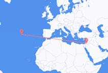Flights from Amman, Jordan to Flores Island, Portugal