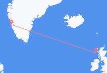 Vluchten van Nuuk, Groenland naar Barra, Schotland