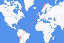 Flyreiser fra Antofagasta, Chile til Bodø, Norge