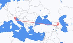 出发地 阿塞拜疆占贾目的地 意大利里米尼的航班