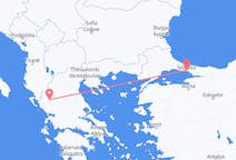 Vluchten van Ioannina, Griekenland naar Istanboel, Turkije