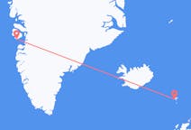 Flights from Sørvágur, Faroe Islands to Qeqertarsuaq, Greenland
