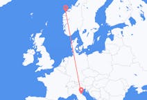 Flyg från Ålesund, Norge till Forli, Italien