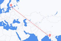 Flights from Naypyidaw to Helsinki