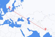 Flyreiser fra Patna, India til Göteborg, Sverige
