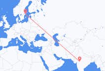印度出发地 印多尔飞往印度目的地 斯德哥尔摩的航班