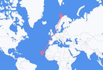 Voli from Praia, Capo Verde to Narvik, Norvegia