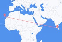 Flights from Thoothukudi, India to Tenerife, Spain