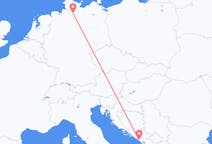 出发地 黑山从 蒂瓦特目的地 德国汉堡的航班