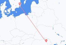 Loty z Kalmar, Szwecja do Jassów, Rumunia
