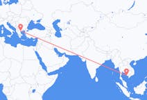 Flyrejser fra Sihanoukville-provinsen, Cambodja til Thessaloniki, Grækenland