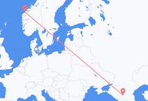 Flyg från Mineralnye Vody, Ryssland till Ålesund, Norge