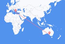 Vluchten van Adelaide, Australië naar Kalamáta, Griekenland