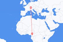 Flyg från Yaoundé, Kamerun till Milano, Italien